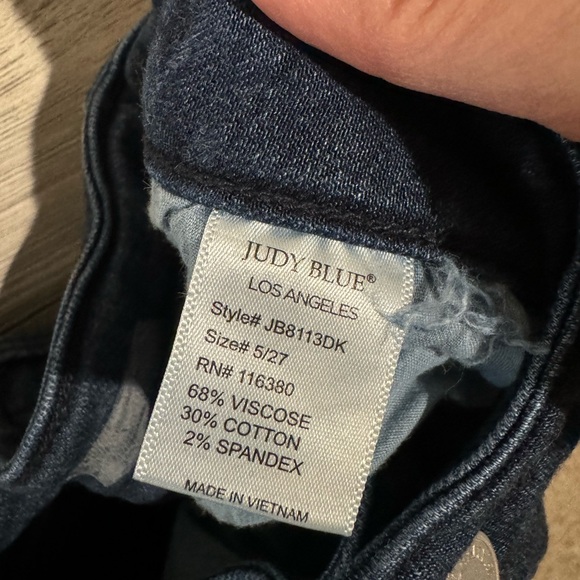 Judy Blue Dark Wash Skinny Jeans Size 5/27, Super Soft & Stretchy Denim - Picture 11 of 11